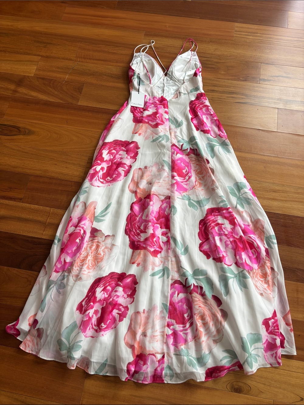 NWT Calvin Klein floral maxi dress - Picture 10 of 13